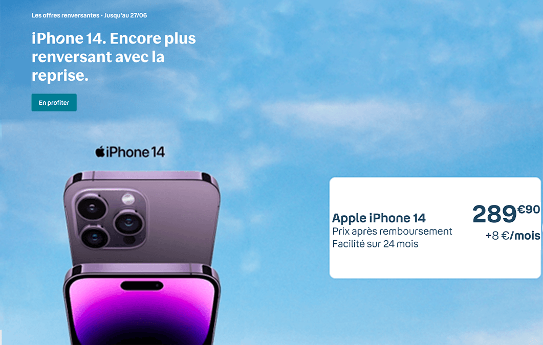 iPhone 14 pas cher chez Bouygues Telecom