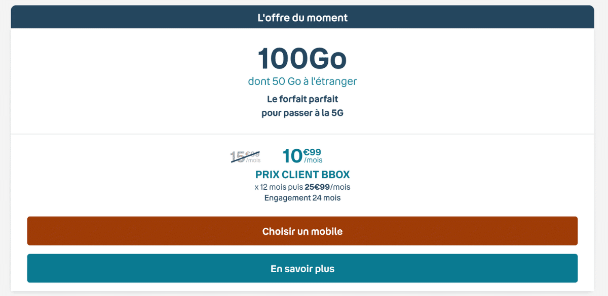 100 Go en promo chez Bouygues Telecom