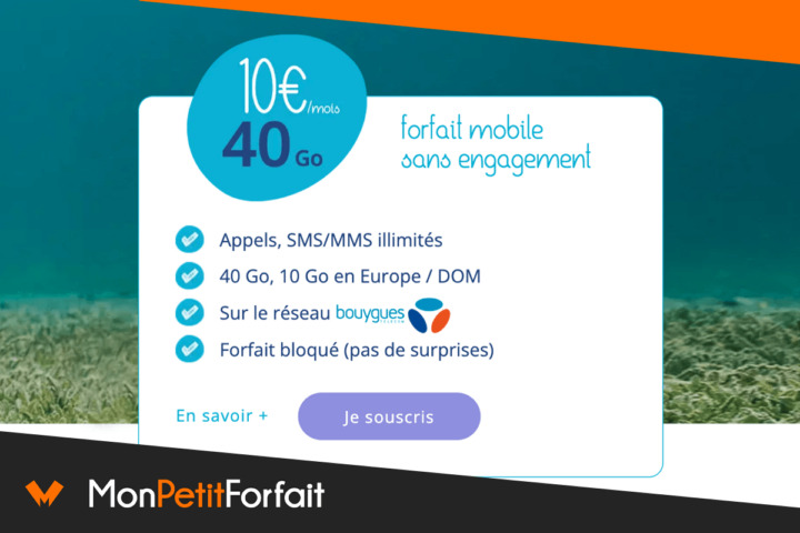 Forfait mobile 40 Go Source