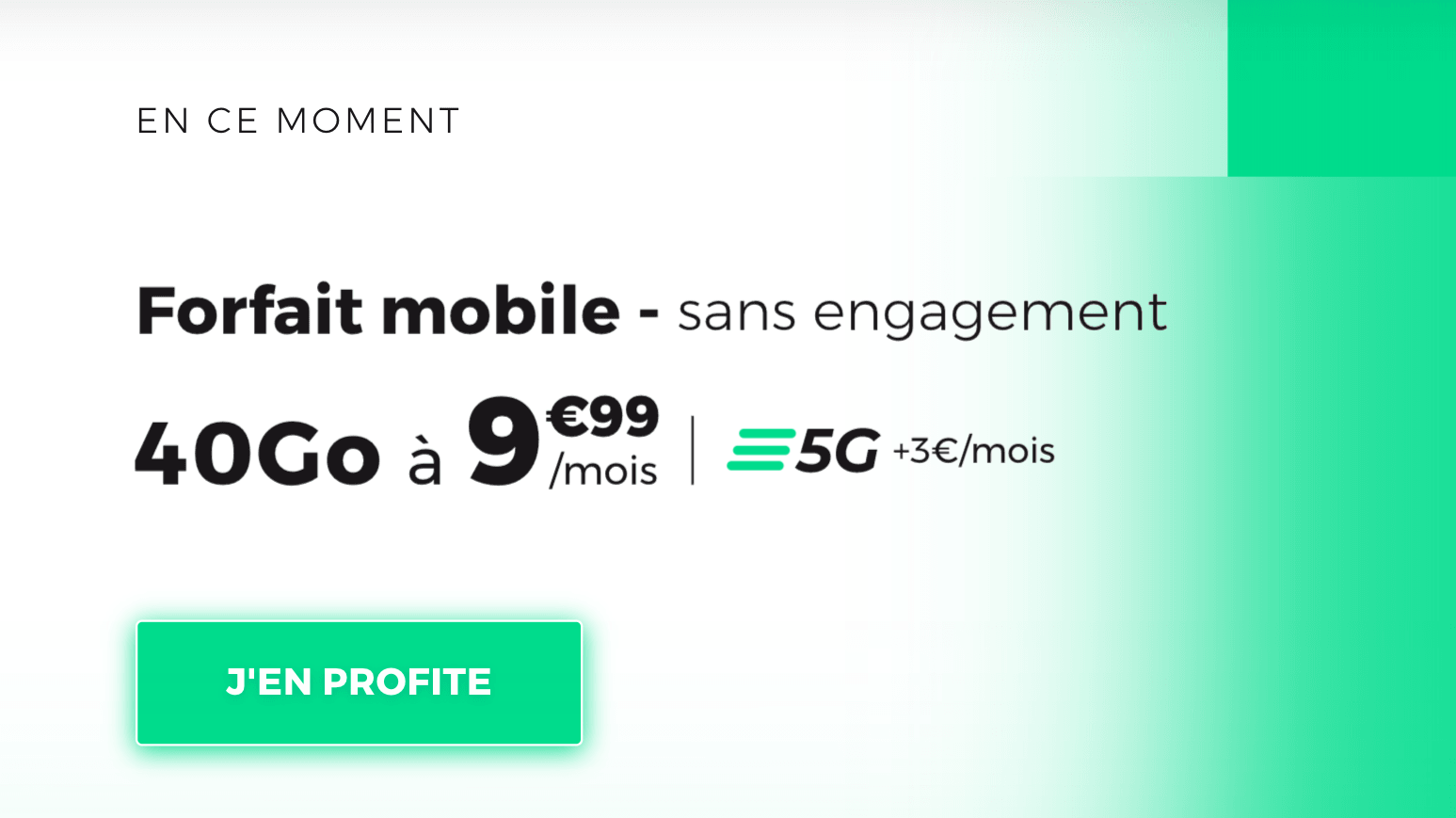 Forfait mobile RED pas cher 40 Go