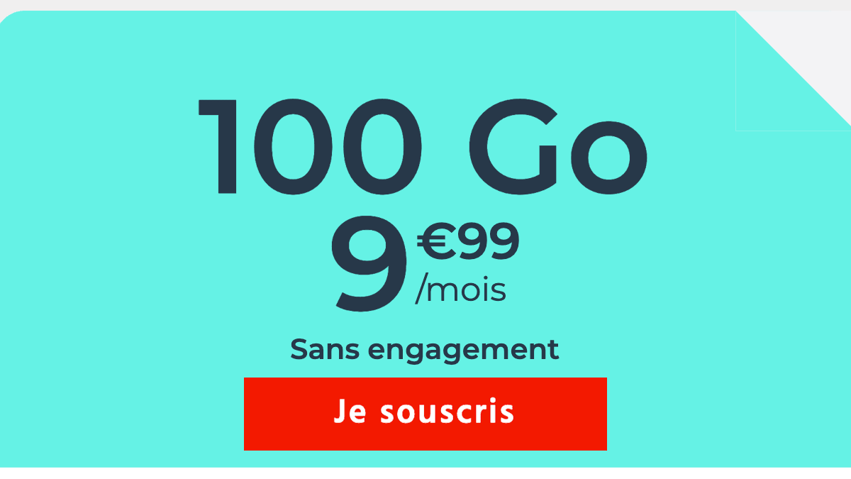 Forfait 100 Go forfait pas cher