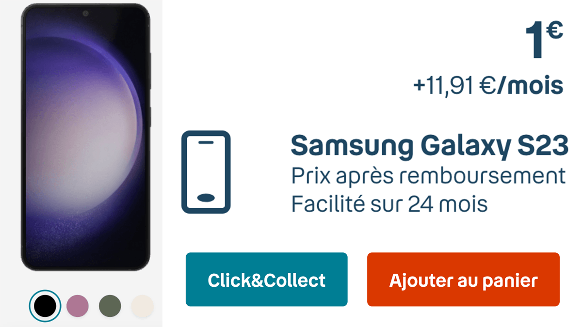 Bouygues Galaxy S23 en promo 1 euro