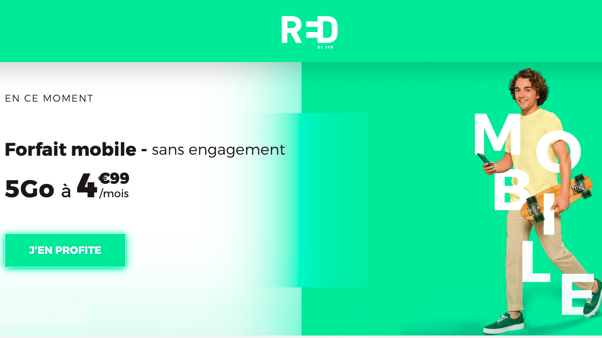 RED by SFR Forfait sans engagement