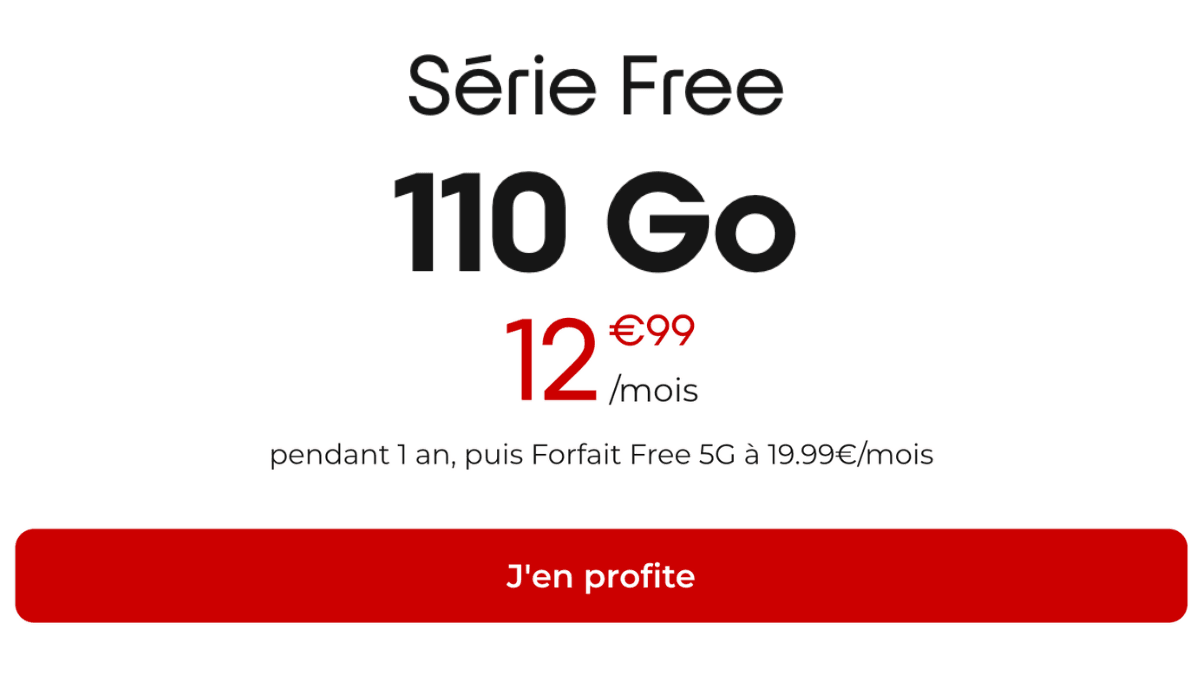 Forfait 110 Go de Free