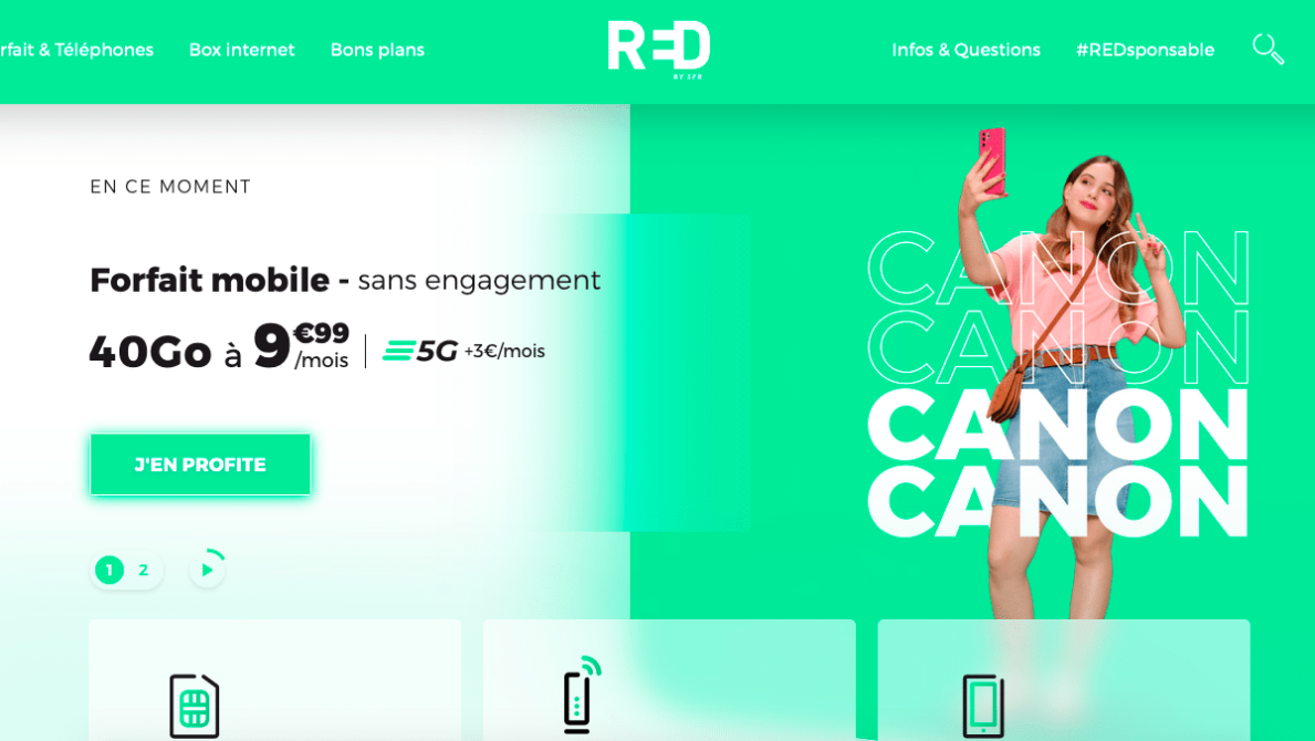 RED by SFR Forfait pas cher 40 Go