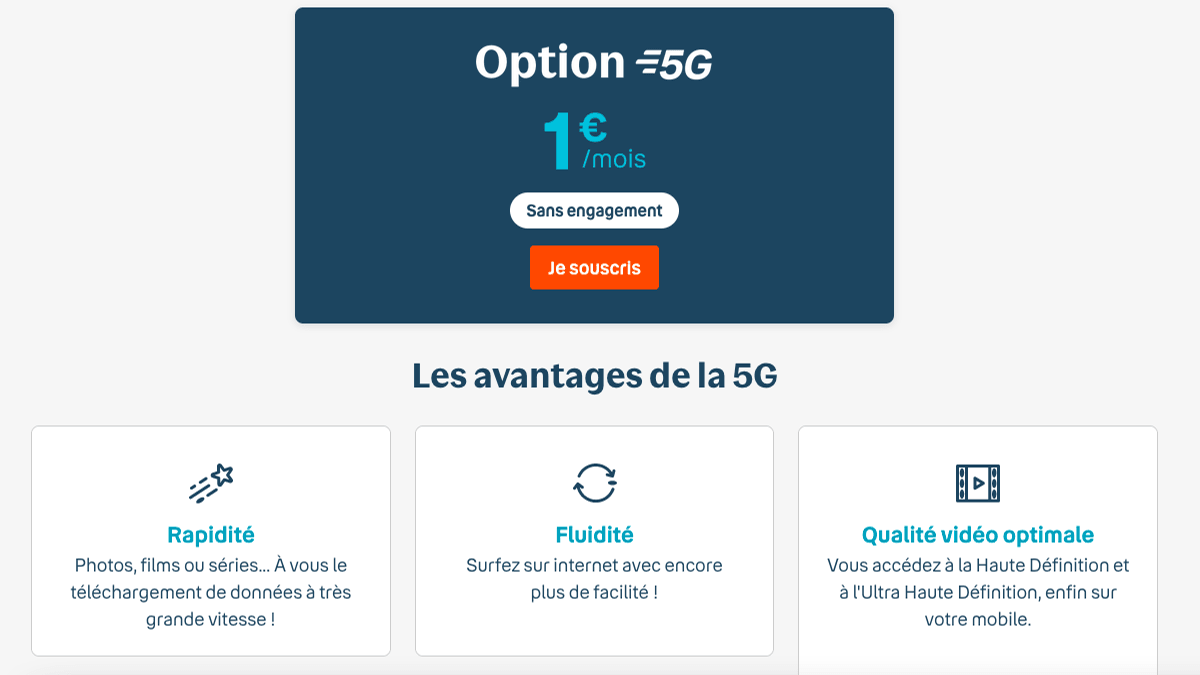 Option 5G 1 euro