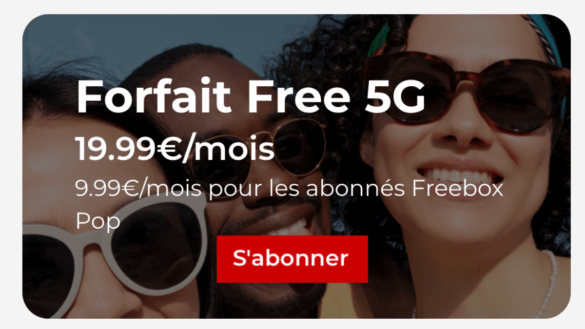 Forfait mobile 5G de Free