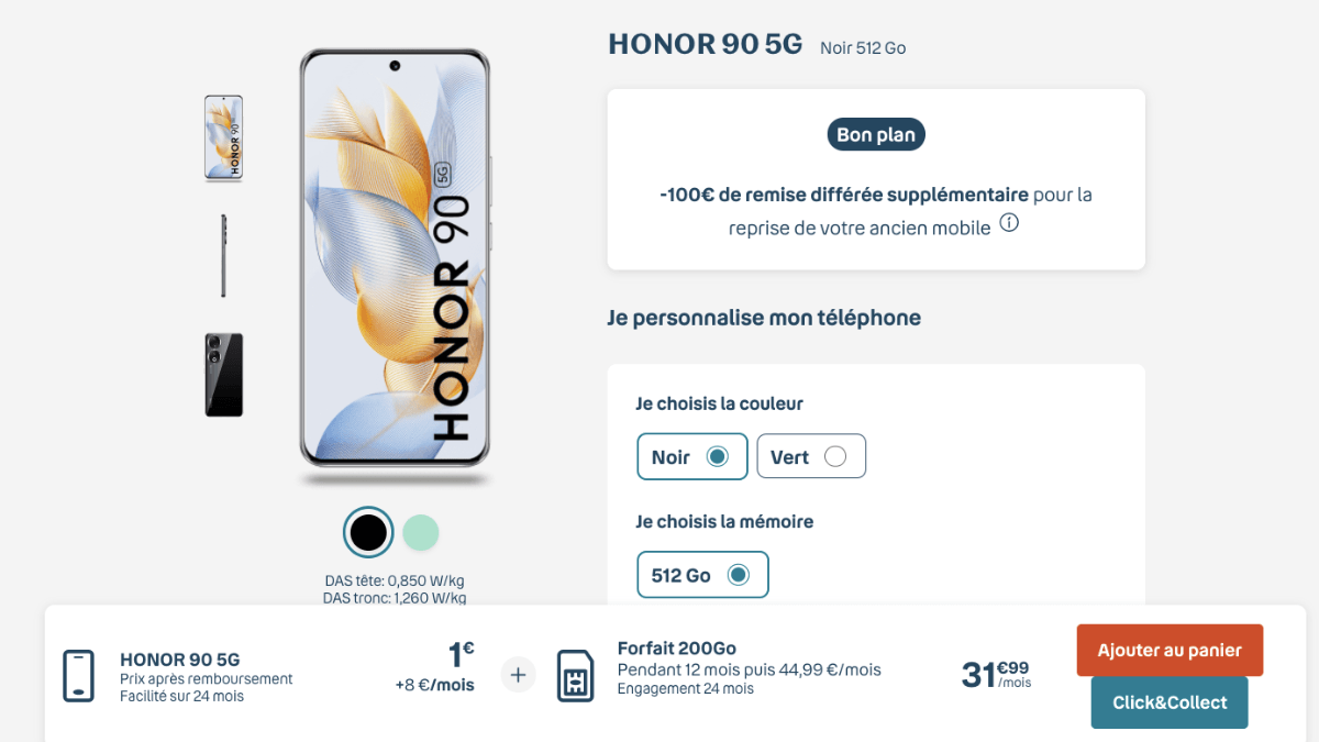 Honor 90 en 5G disponible