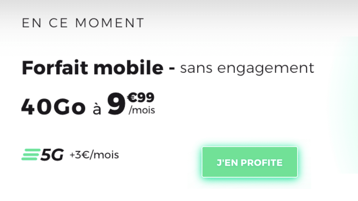 Forfait sans engagement RED by SFR