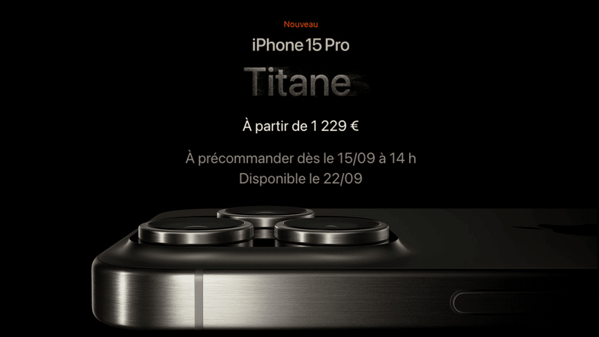 iPhone 15 Pro prix bas