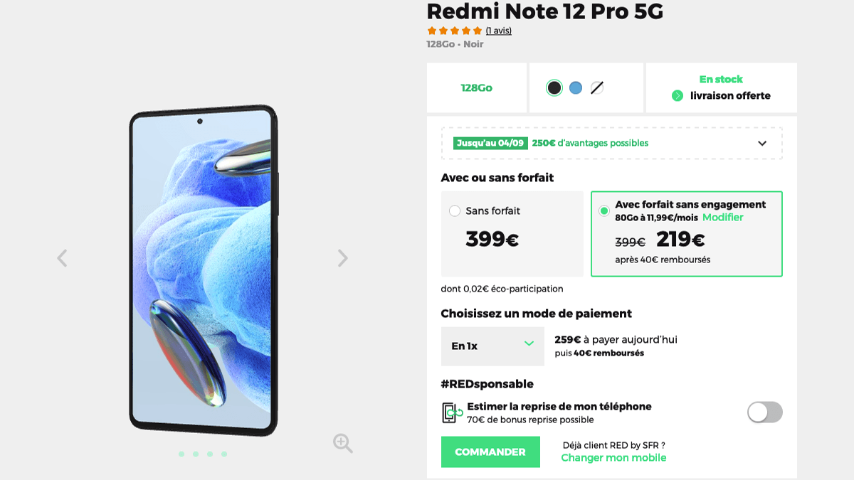 Redmi Note 12 Pro en promo