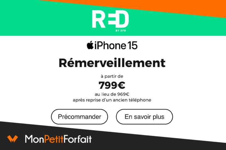 RED forfait pour iPhone 15