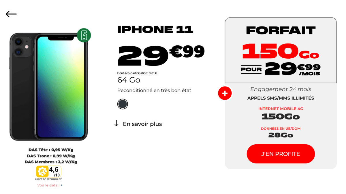 L'iPhone 11 disponible en promotion