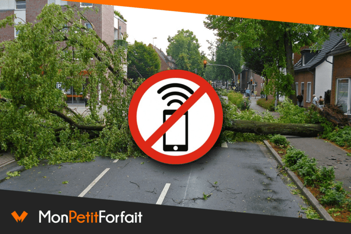 Les dégâts de la tempête Ciaran sur les réseaux mobiles