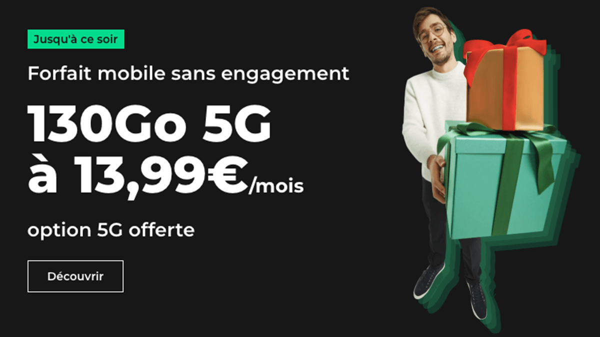 RED by SFR forfait mobile 130 Go 5G