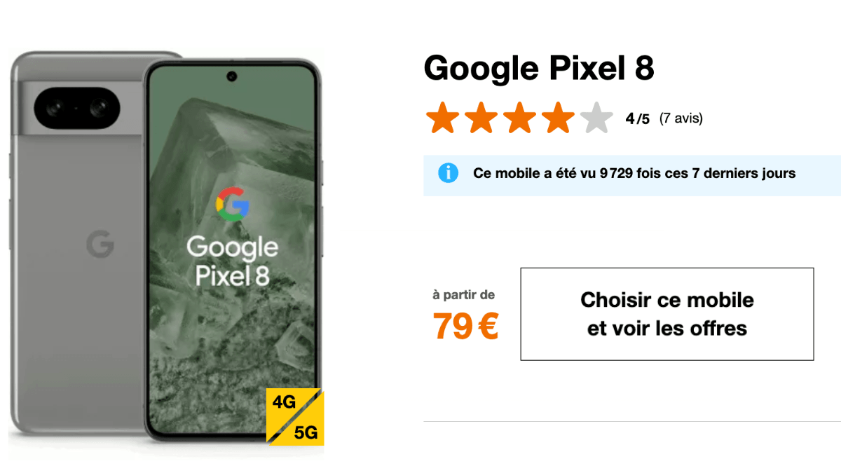 Focus sur le Google Pixel 8
