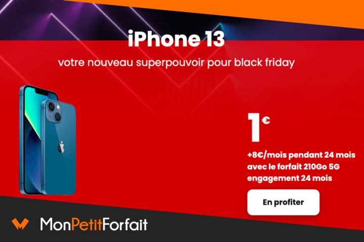 Promo Black Friday sur l'iPhone 13 chez SFR