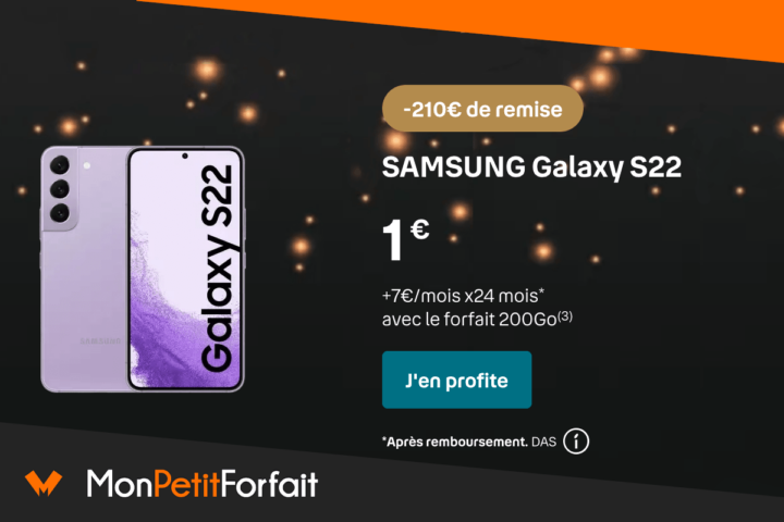 Le Galaxy S22 en promo pour le Black Friday de Bouygues