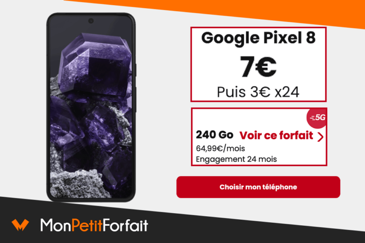 Google Pixel 8 pas cher SFR