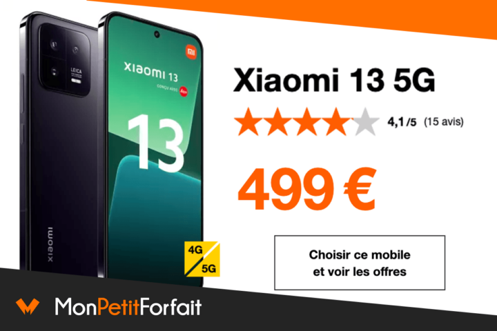 Orange Xiaomi 13 en promo