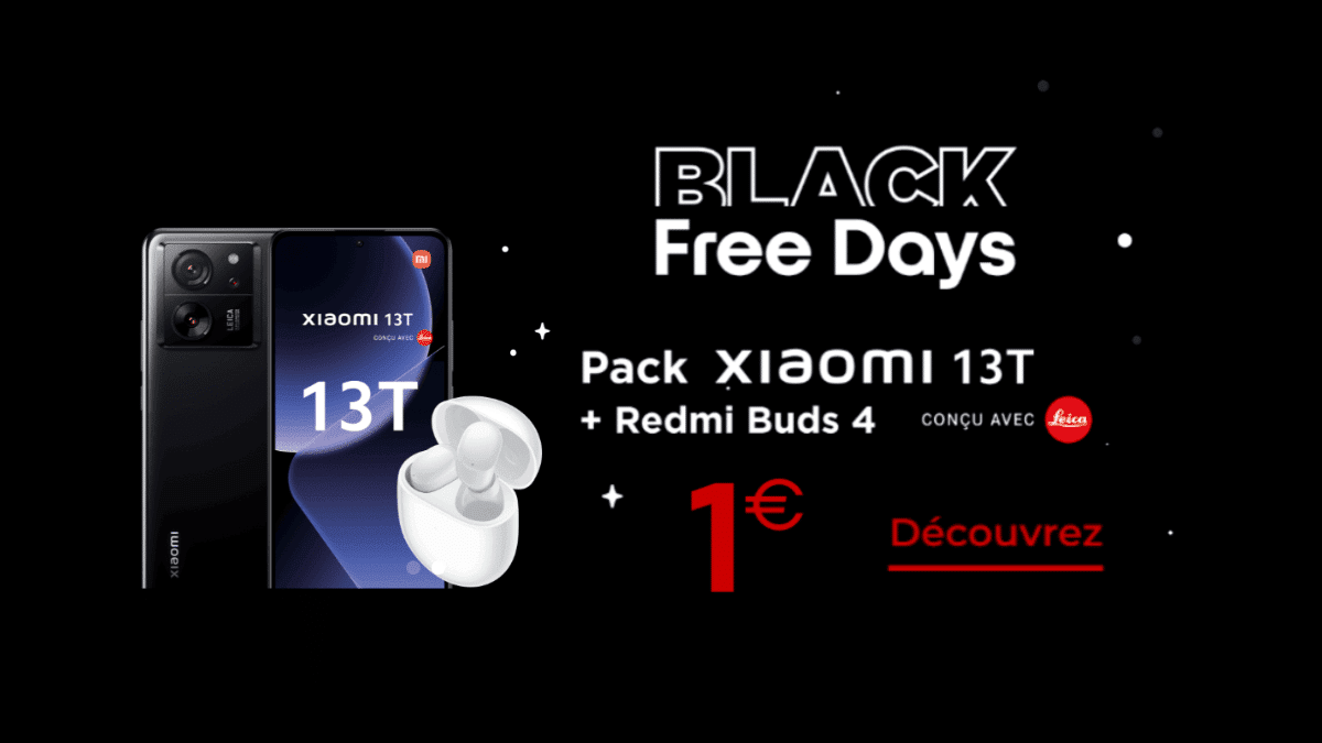 Xiaomi 13T dès 1€ chez Free