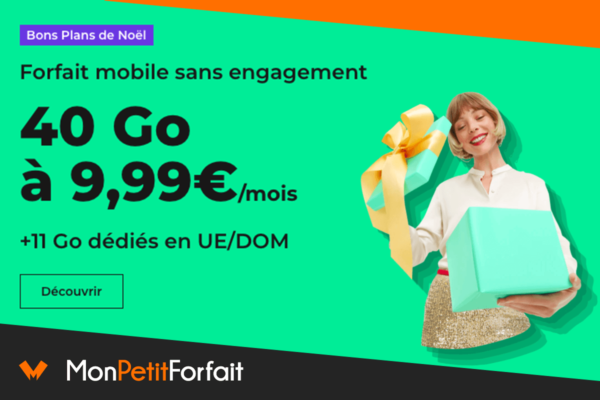 Forfait mobile RED by SFR 40 Go pas cher