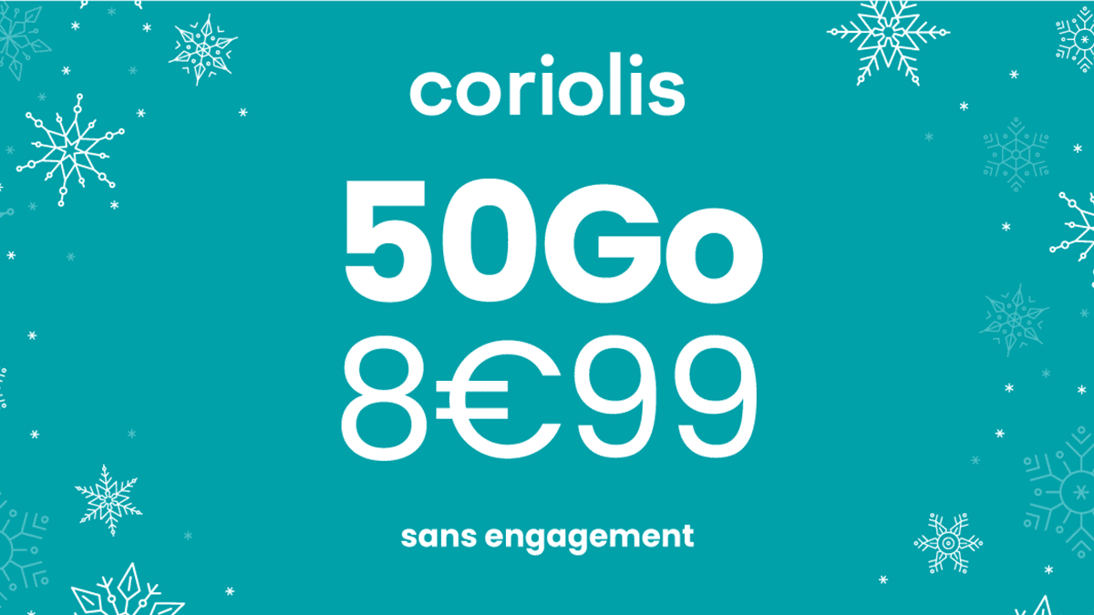 Coriolis forfait mobile 50 Go