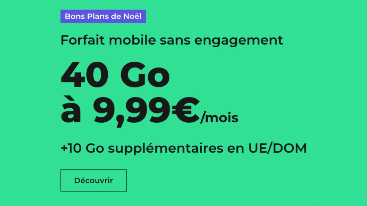 Forfait en promo RED by SFR