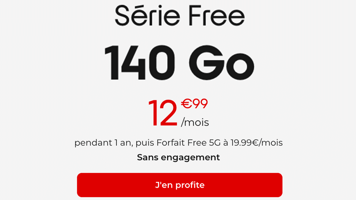 Offre mobile Free 5G