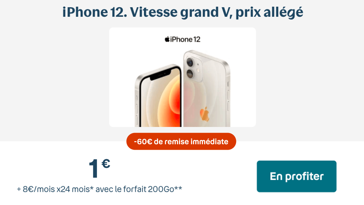 Offre Bouygues iPhone 12