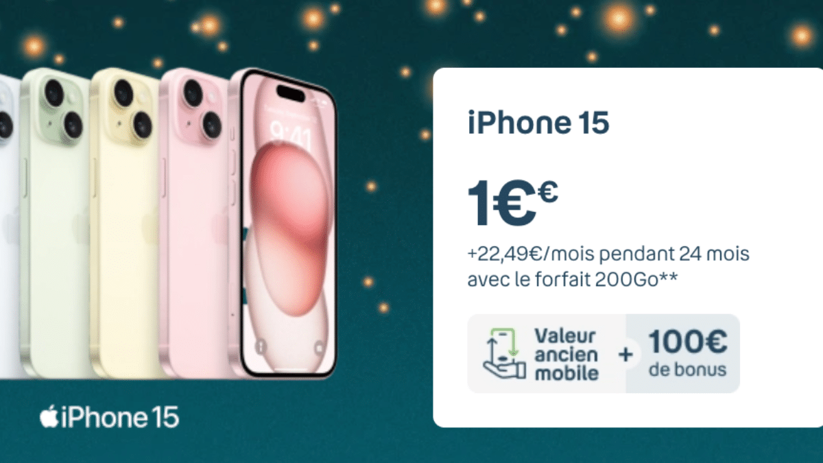 iPhone 15 chez Bouygues Telecom dès 1€