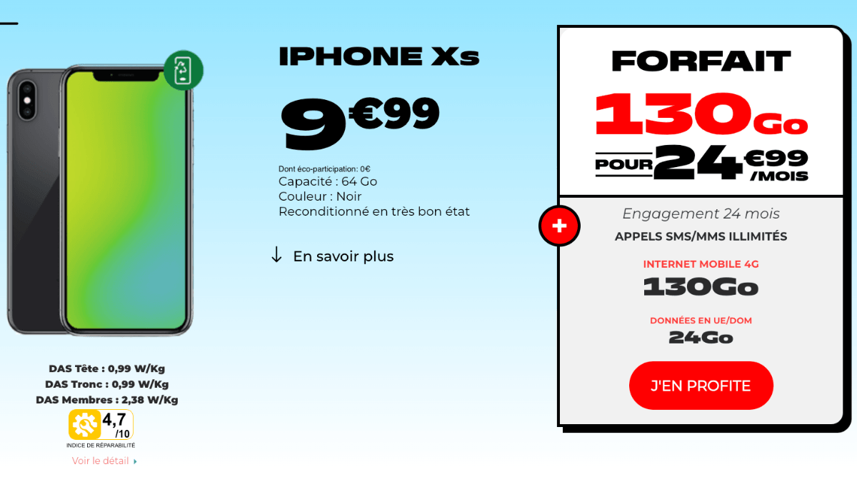 L'iPhone XS est proposé en promotion