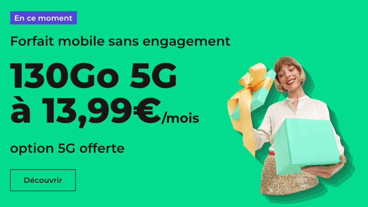 RED by SFR forfait mobile en promotion 130 Go