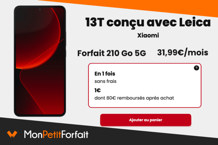 Xiaomi 13T à 1€ SFR