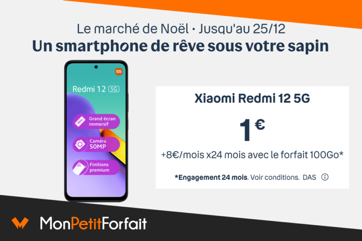 Xiaomi Redmi 12 à 1€ Bouygues Telecom