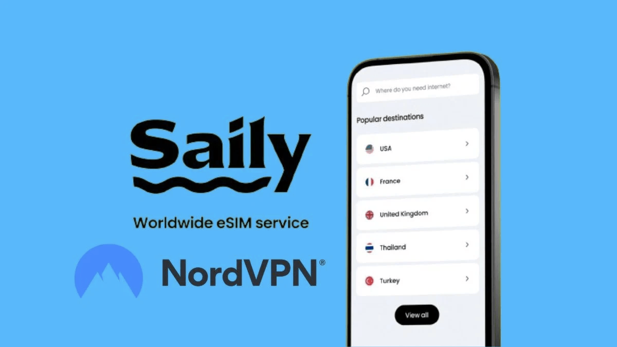 Voici Saily, la carte eSIM de NordVPN qui marche à l'international