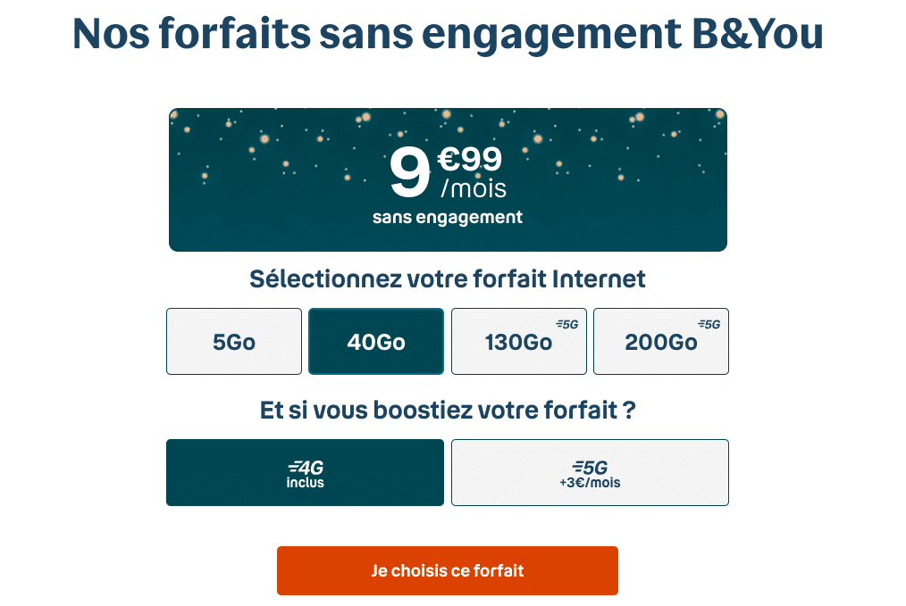 Le forfait 40 Go B&You, bon plan sans engagement pour 9,99€ — free download