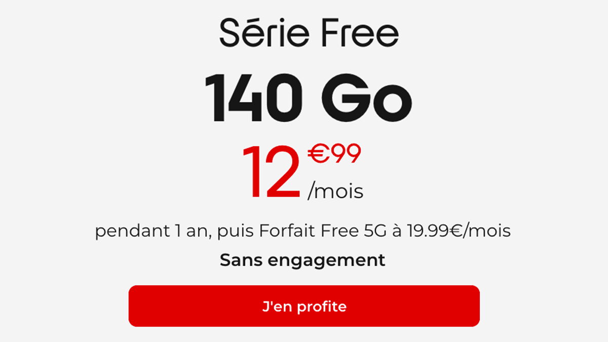 Forfait 5G Free