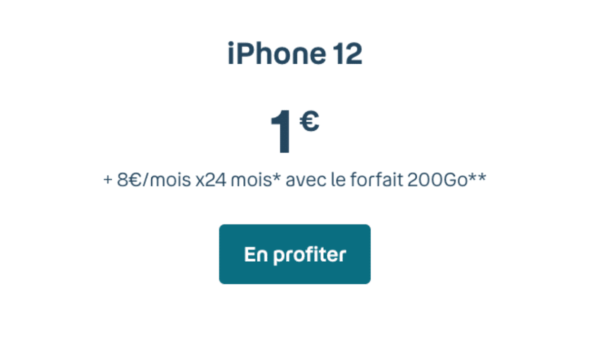 L'iPhone 12 en promo chez Bouygues Telecom