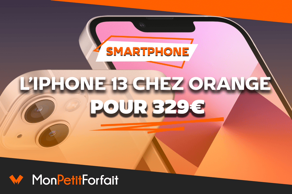 L'iPhone 13 est disponible dès 329€ chez Orange pour les soldes