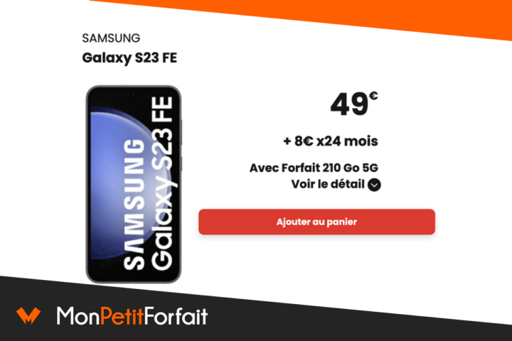 Offre sur le Samsung Galaxy S23 FE