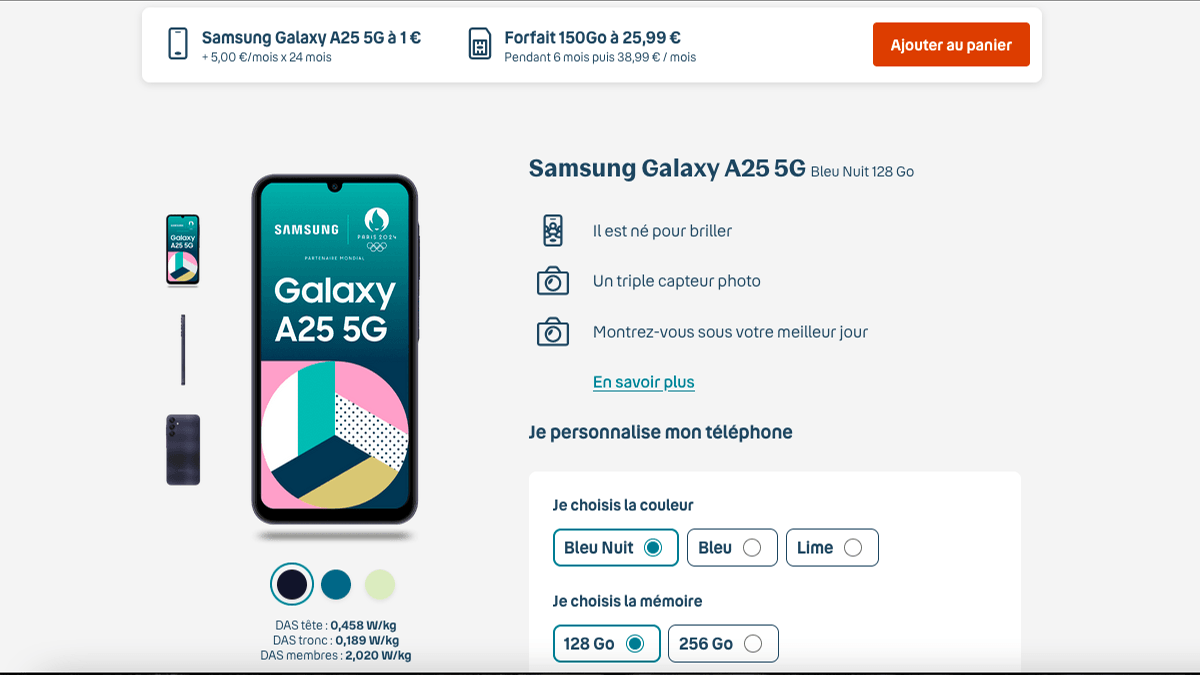 Bouygues Telecom Galaxy A25
