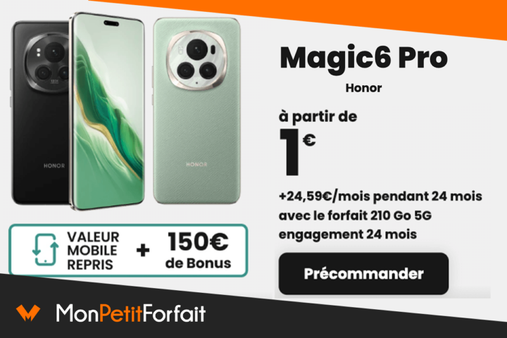 Honor Magic6 Pro et forfait 5G SFR