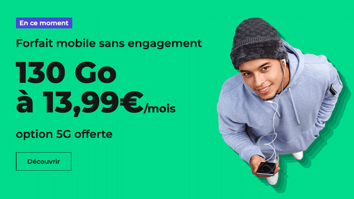 RED by SFR forfait en promo 130 Go