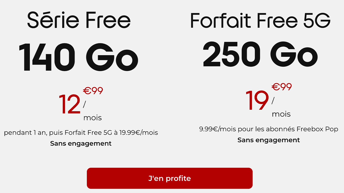 Free forfaits mobiles
