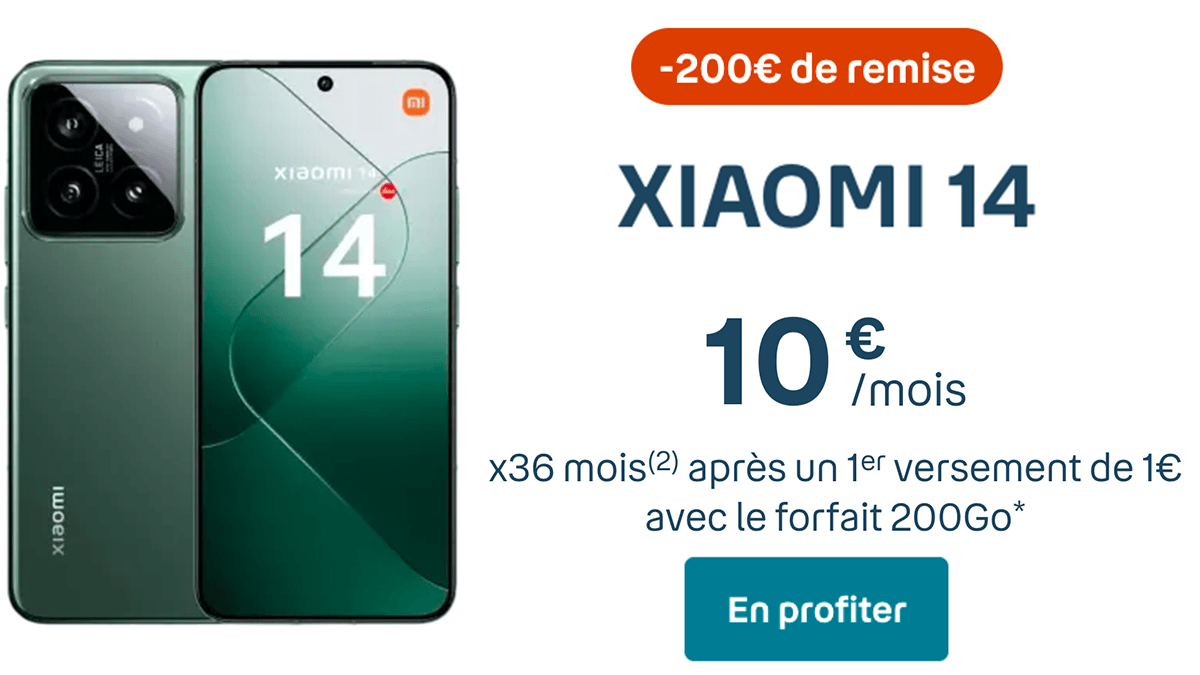 Xiaomi 14 remise 200€
