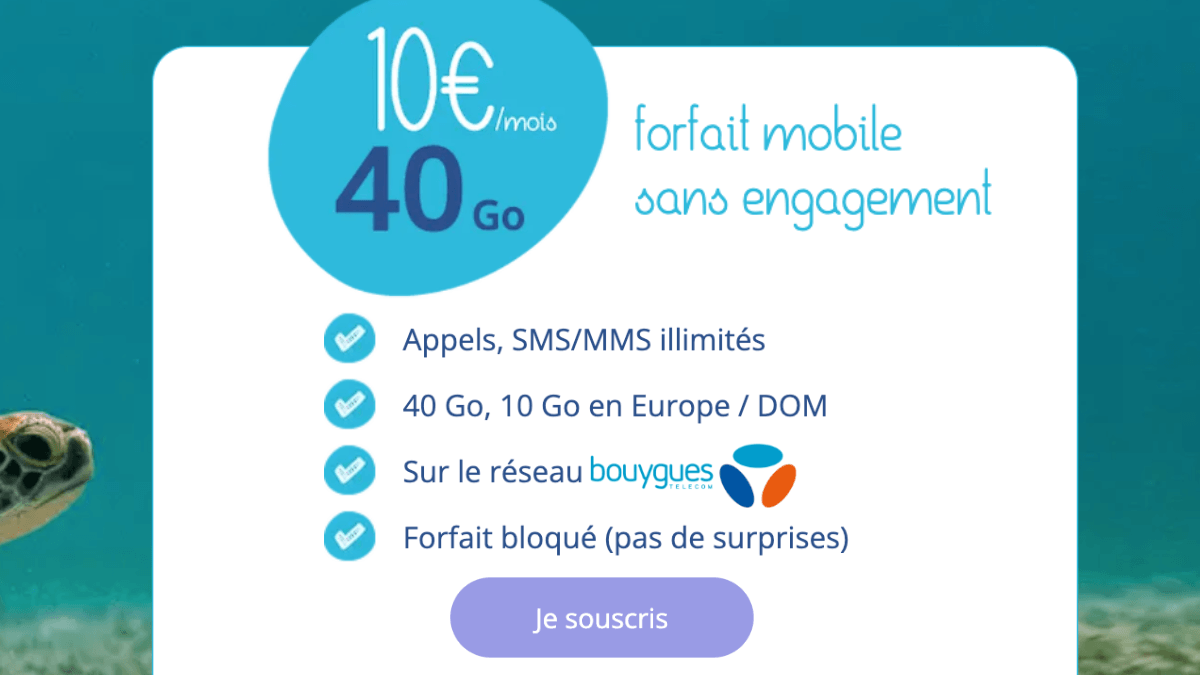 Forfait 40 Go de Source Mobile