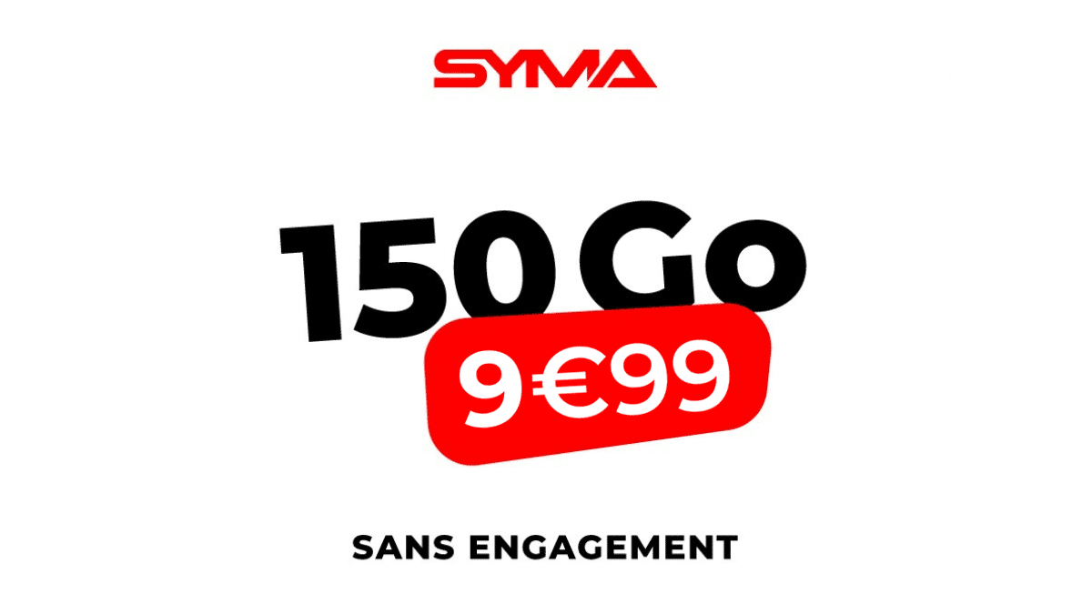 Forfait mobile 150 Go de Syma Mobile
