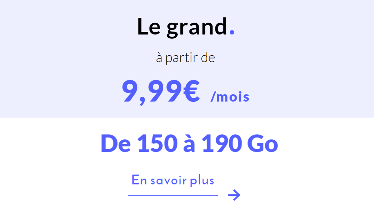 Prixtel forfait mobile 150 Go pas cher