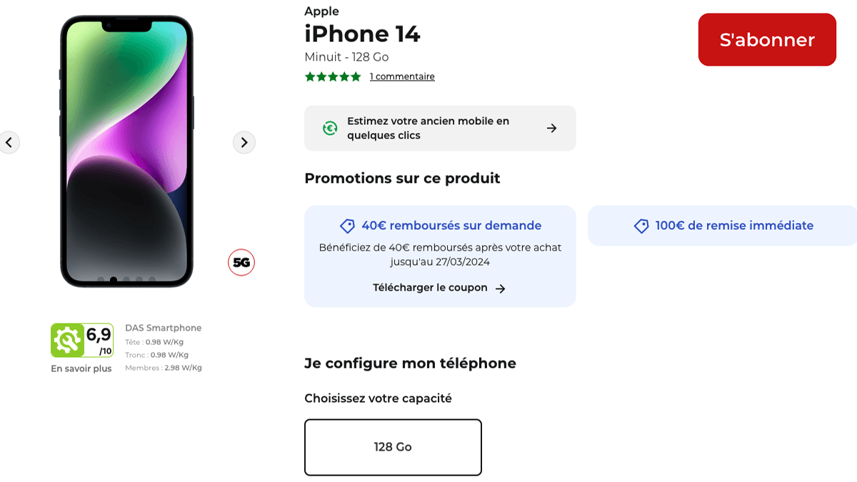 iPhone 14 en promo Free